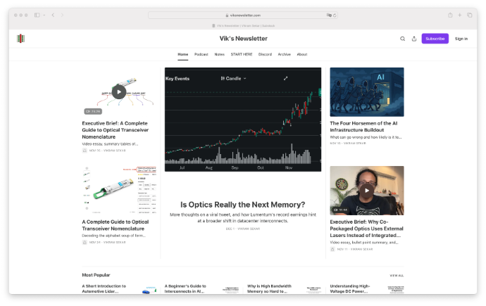 Screenshot Viks Newsletter