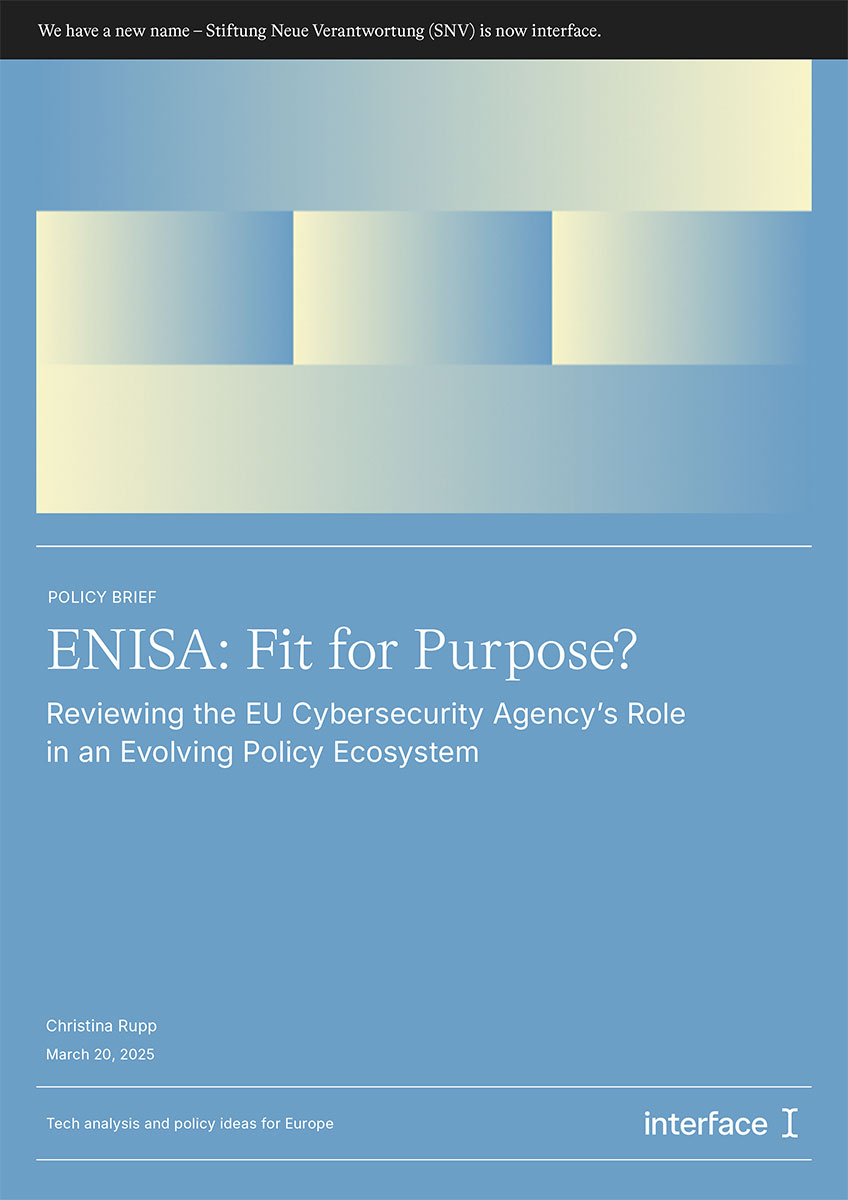 ENISA: Fit for Purpose